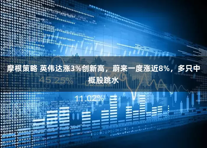 摩根策略 英伟达涨3%创新高，蔚来一度涨近8%，多只中概股跳水
